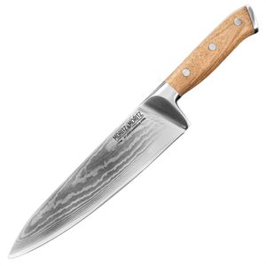 Kochmesser Moritz&Moritz Damastmesser 5788, Akazienholzgriff
