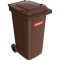 Sulo CITYBAC 240 Liter Mülltonne Grau - Robuste Abfalltonne Made In Germany Mit Vollgummirädern