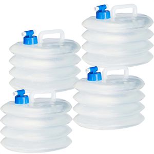 Wasserkanister Relaxdays Faltkanister oval, 4 Stück