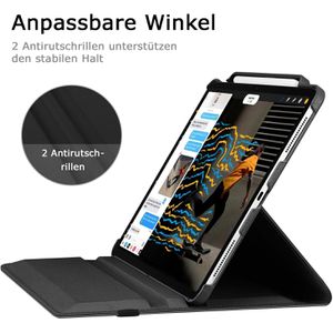Produktbild für Tablet-Hülle Fintie Rotating Case, schwarz