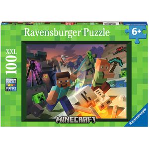 Produktbild für Puzzle Ravensburger 13333, Monster Minecraft