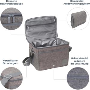 Produktbild für Kühltasche Rivacase 5712, Torngat, grau, faltbar