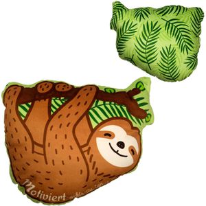 Produktbild für Sofakissen Gruss&amp;Co Faultier, 46501, braun, grün