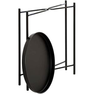 Produktbild für Beistelltisch Haku-Möbel 25566, schwarz, aus Metall