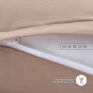 Produktbild für Kissenbezug NatureMark Jersey, Sand/beige