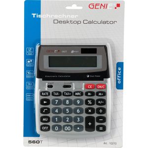 Produktbild für Taschenrechner Genie 560 T, mit MwSt-Berechnung