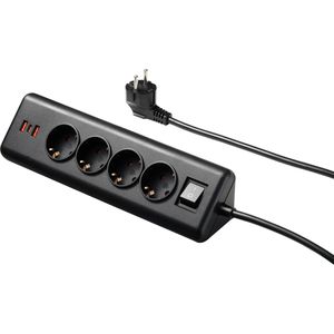 Produktbild für Tischsteckdose McPower 1535939, mit 2 m Schuko Kabel