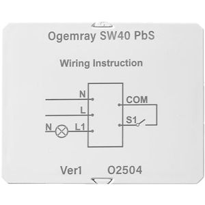 Produktbild für Schaltaktor Shelly Ogemray SW40 PbS, für Smart Home