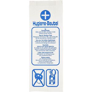 Produktbild für Hygienebeutel Deiss Standard, 6-sprachig bedruckt, Papier