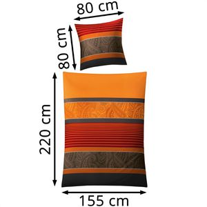 Produktbild für Bettwäsche Kleine-Wolke Cambridge, Chili, Satin