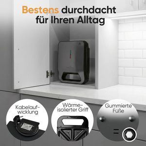Produktbild für Sandwichmaker Proficook PC-ST 1329 dark inox