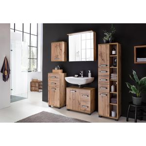 Produktbild für Badschrank Schildmeyer Milan 701090, mit 4 Füßen, eiche