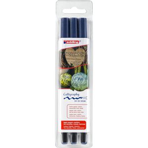 Produktbild für Kalligraphie-Stift Edding 1255 Set, blau