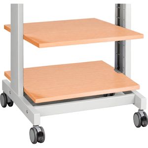 Produktbild für Computertisch Twinco 6860-0, Twin Click, mit Rollen