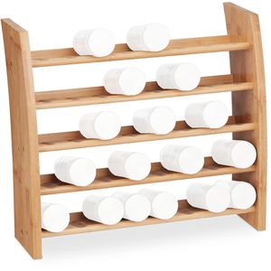 Gewürzregal Relaxdays 10033878, braun, mit 5 Etagen