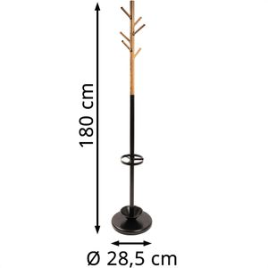 Produktbild für Garderobenständer Karat Andrew, schwarz