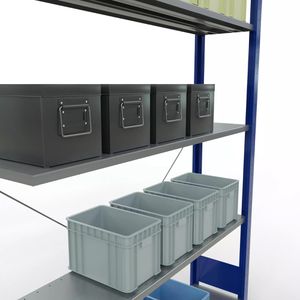 Produktbild für Anbauregal Schulte 12735-130-B, 5 Metallböden