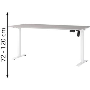 Produktbild für Schreibtisch Germania Profi 3.0, 8025-617, kaschmir / weiß