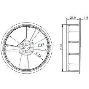 Produktbild für Kabeldurchlass Actiforce Ø 80 mm