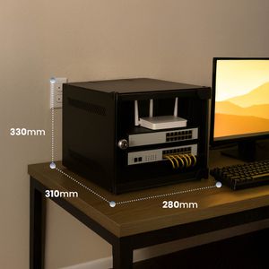 Produktbild für Netzwerkschrank Extralink Lite, EX.28822, 10 Zoll
