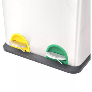 Produktbild für Mülleimer vidaXL 50600, silber