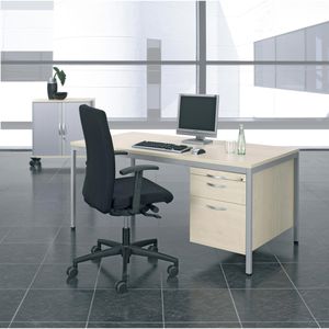 Produktbild für Schreibtisch Geramöbel 4 Fuß Eco N-522120-AL