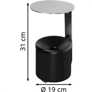 Produktbild für Aschenbecher VAR WH16, 32221, für Outdoor, mit Dach