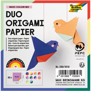 Produktbild für Faltblätter Folia 500/1010, Basic Colour Mix Duo, 10 x 10cm
