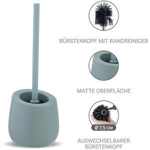 Produktbild für WC-Bürste Wenko Badi, blaugrau