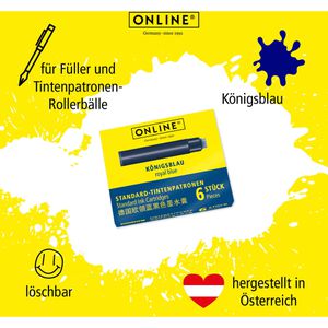 Produktbild für Füllerpatronen Online königsblau