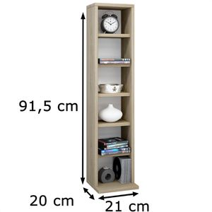 Produktbild für CD-Regal VCM Elementa, 12060, sonoma eiche
