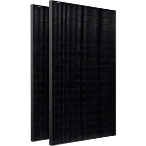 Produktbild für Balkonkraftwerk Hoymiles mit 2 Full Black Panels je 430 W