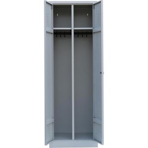 Produktbild für Spind G-Office WRC/2.1860.V2, Doppelspind, lichtgrau