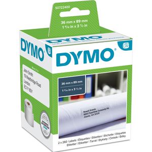 Produktbild für Dymo-Etiketten Dymo 99012, S0722400, weiß