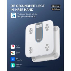 Produktbild für Personenwaage RENPHO Elis 1C, A033-W, App-fähig, weiß