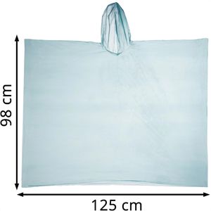 Produktbild für Regenponcho Relaxdays Länge 98 cm, Einweg, 20 Stück