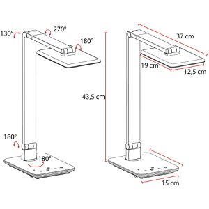 Produktbild für Schreibtischlampe FeinTech LTL00100, weiß, LED, dimmbar