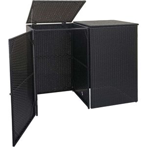 Produktbild für Mülltonnenbox Mendler HWC-E25, Polyrattan