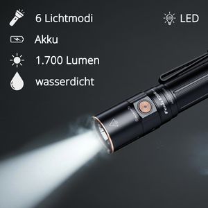 Produktbild für Taschenlampe Fenix E28R V2.0, LED, aufladbar
