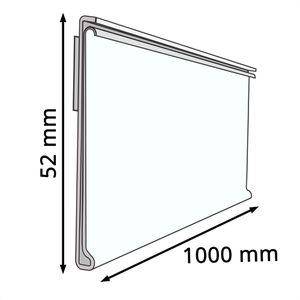 Produktbild für Scannerschiene Böttcher-AG DBR 52, mit C-Raste, 1000 x 52 mm