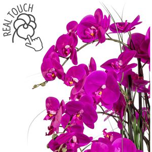 Creativ-green Kunstblume lila, Böttcher Höhe Orchidee, in cm Phalaenopsis, 70 Keramik-Schale, – AG