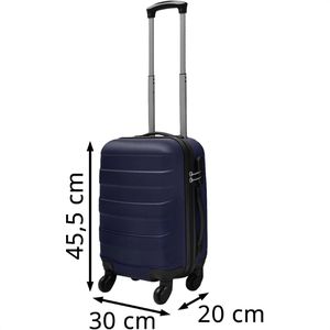 Produktbild für Koffer vidaXL 91144, blau, 3-teilig