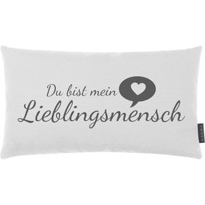 Produktbild für Sofakissen Magma-Heimtex Lieblingsmensch, weiß