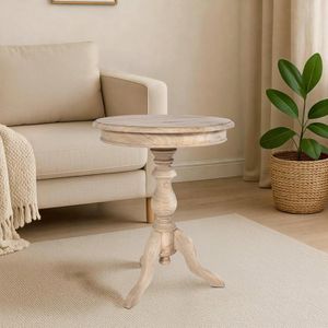 Produktbild für Beistelltisch CLP Wiva 321848, natur, aus Holz