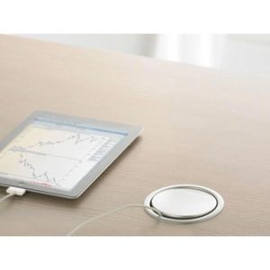 Produktbild für Einbausteckdose EVOline Port, mit 3 m Kabel, versenkbar