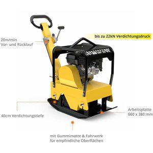 Produktbild für Rüttelplatte Güde GRP 125, Benzin