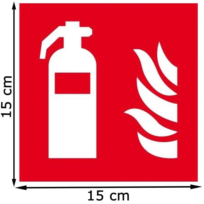 Abtec Hinweisschild ISO 7010 F001, Folie, 15 X 15 Cm, Brandschutz ...