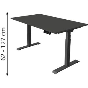 Schreibtisch Kerkmann Move 1 stable, anthrazit / anthrazit