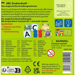 Produktbild für Lernspiel Haba 1004912001, ABC-Zauberduell