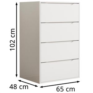 Produktbild für Kommode VCM Malira XL 921095, weiß